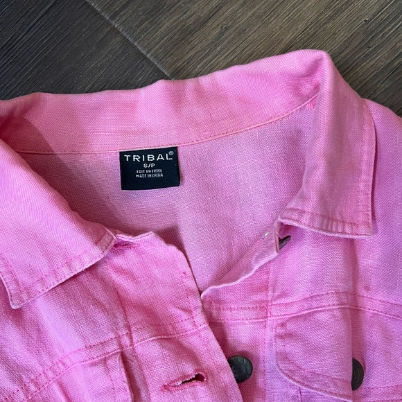 Tribal Linen Jacket - Picture 4 of 6